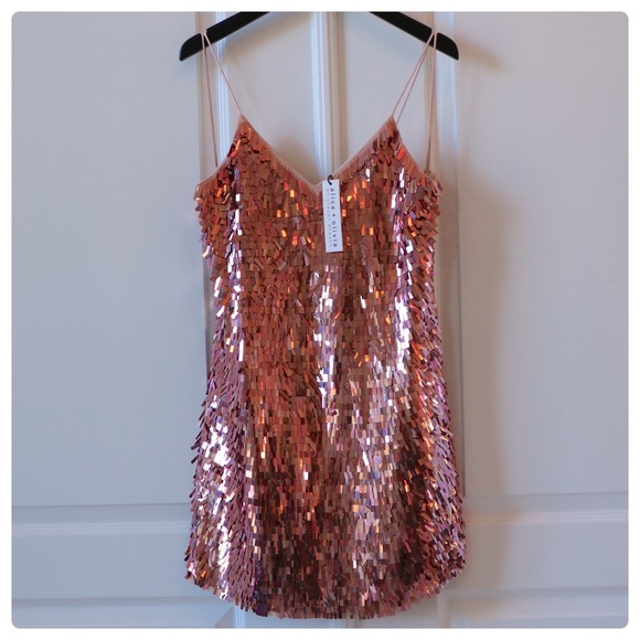 ALICE + OLIVIA Contessa Sequined Dress - Picture 10 of 13